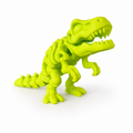 T-Rex esqueleto articulado impreso en 3D.