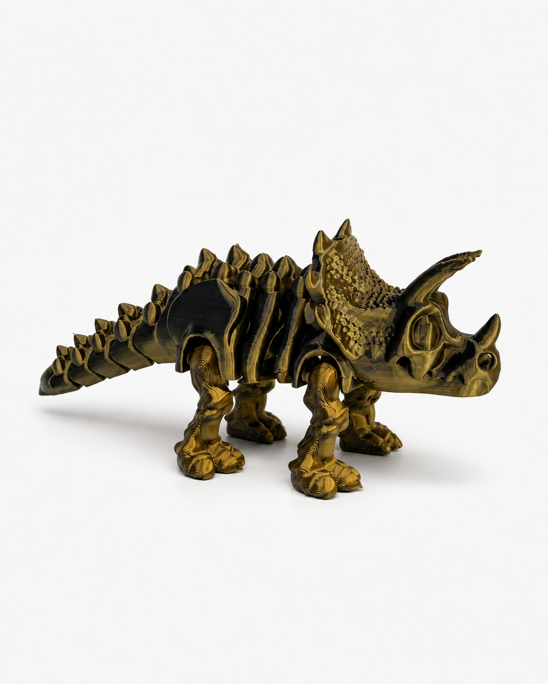 Triceratops Esqueleto Articulado 3D