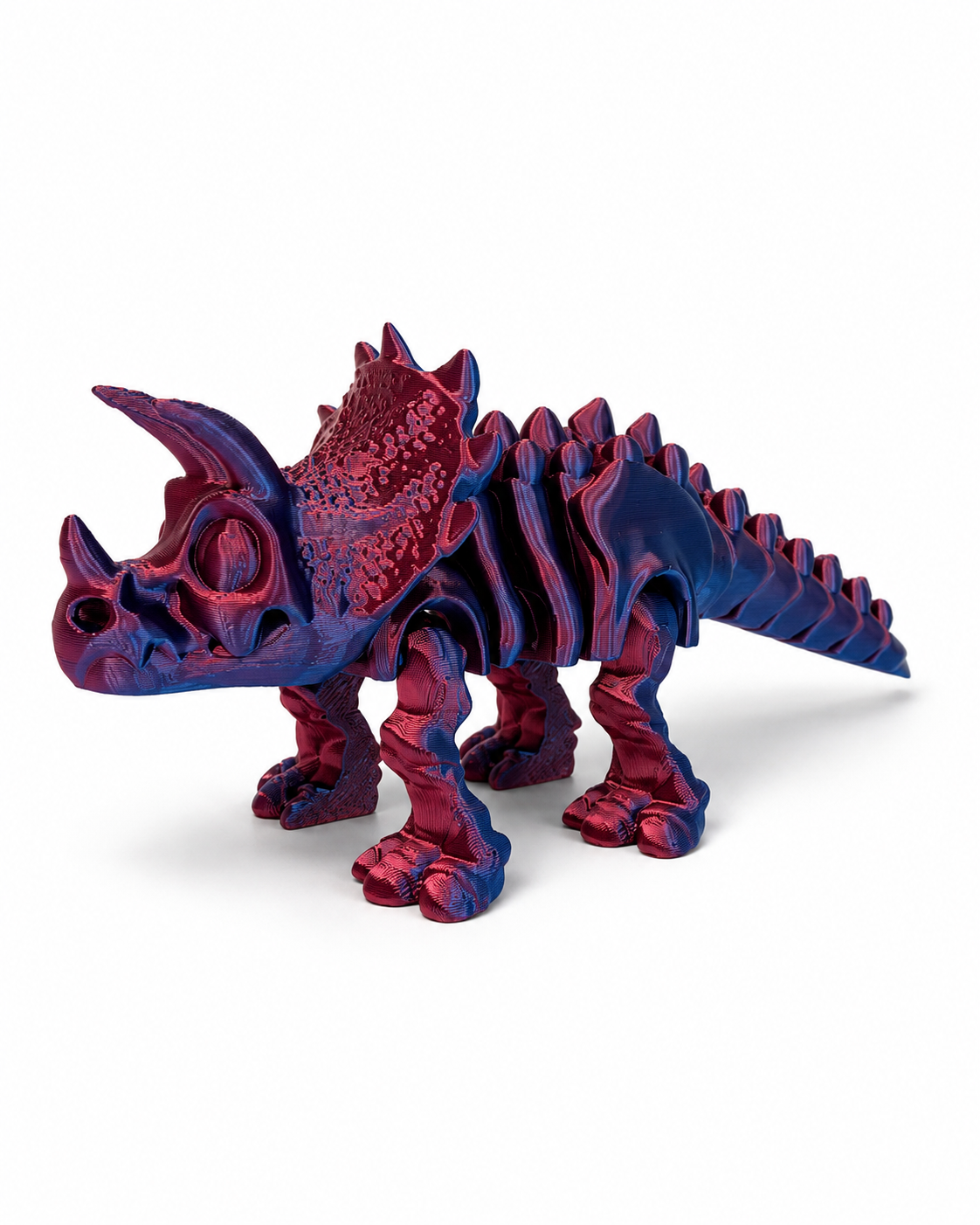 Triceratops Esqueleto Articulado 3D