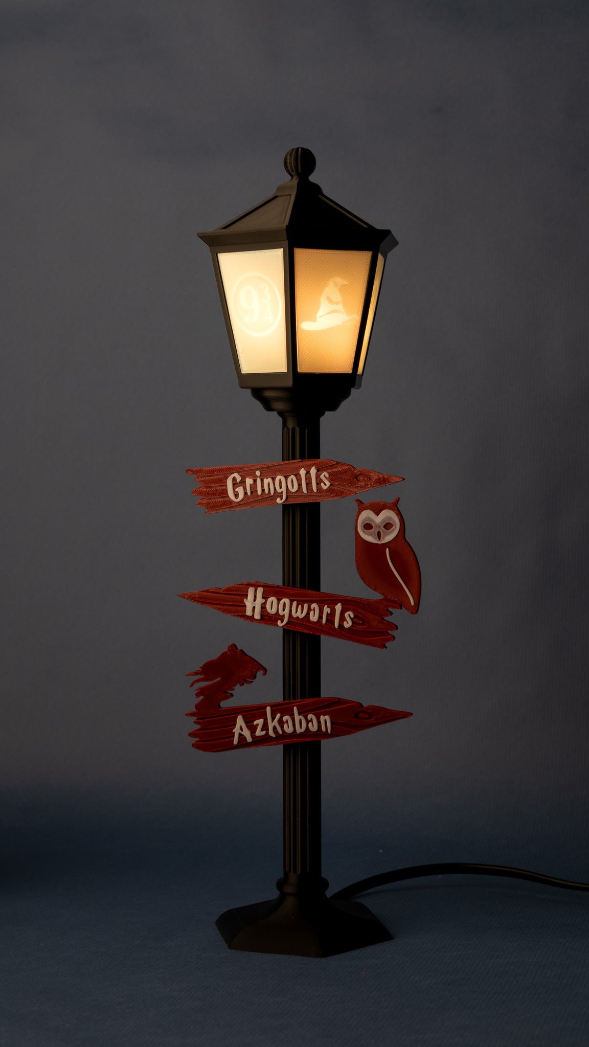 Lampara inspirada en  Harry Potter.